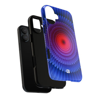 Radial Spectrum Bloom · Tough Phone Case for iPhone · Blue