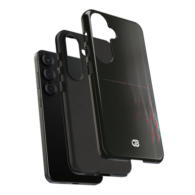 Black Tough Phone Case for Samsung - Corrupted Data Stream