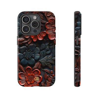 Carved Earth Bloom · Tough Coque de téléphone pour iPhone