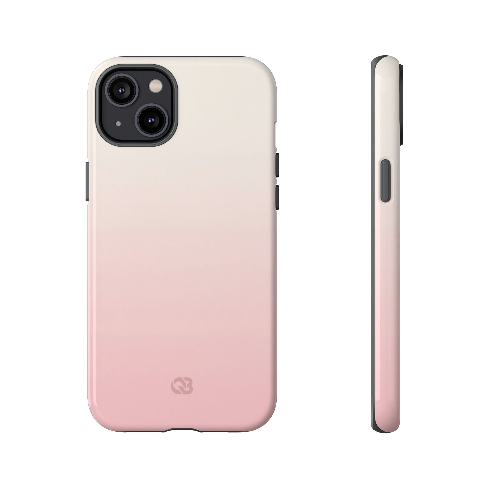 Pink Tough Phone Case for iPhone - Frosted Blush Horizon