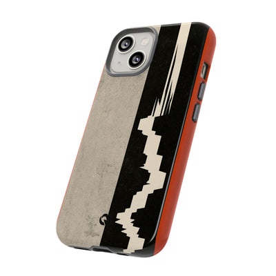 Orange Tough Phone Case for iPhone - Orange Monolith Rift