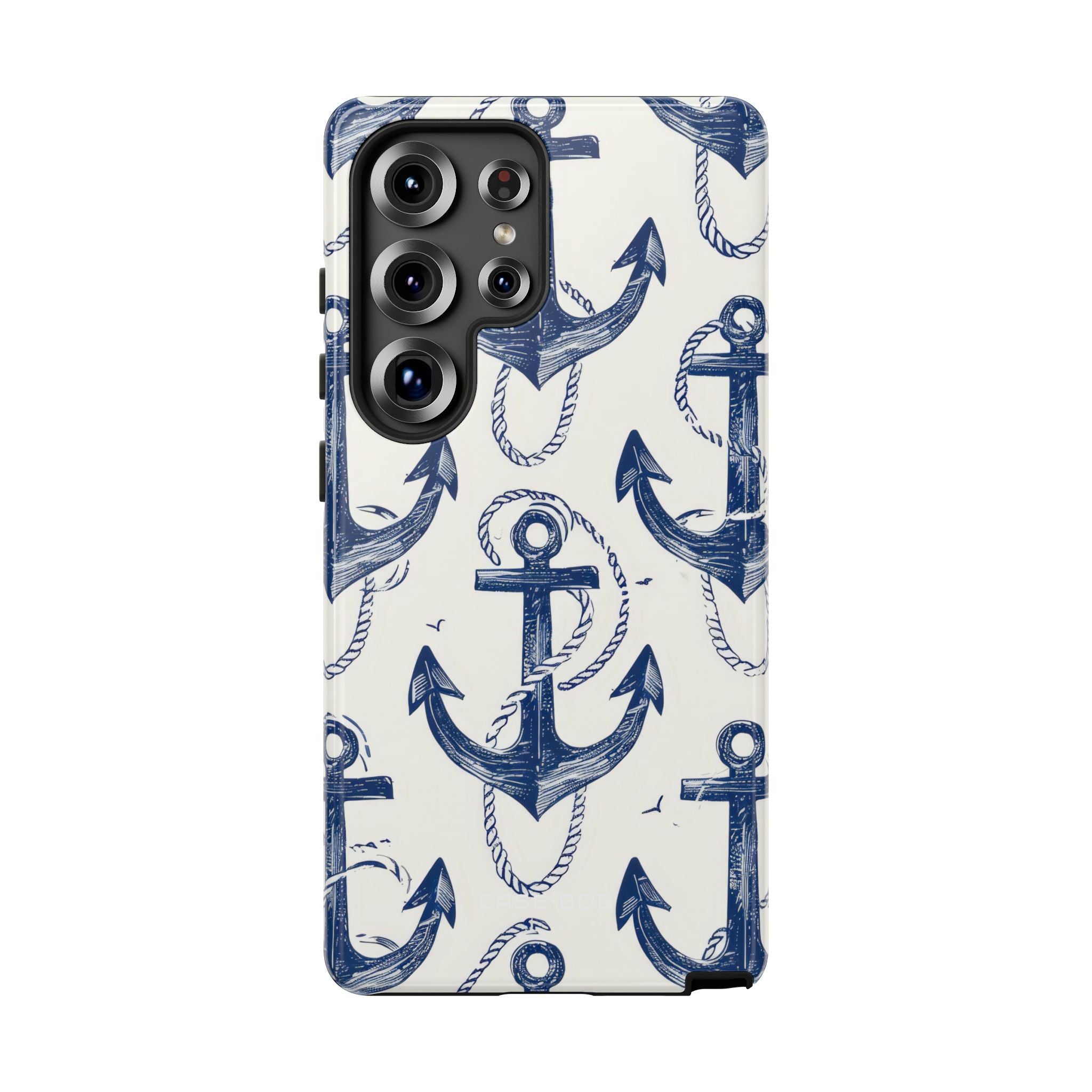 Navy Anker Schlaufe Samsung S25 Ultra Case - Tough