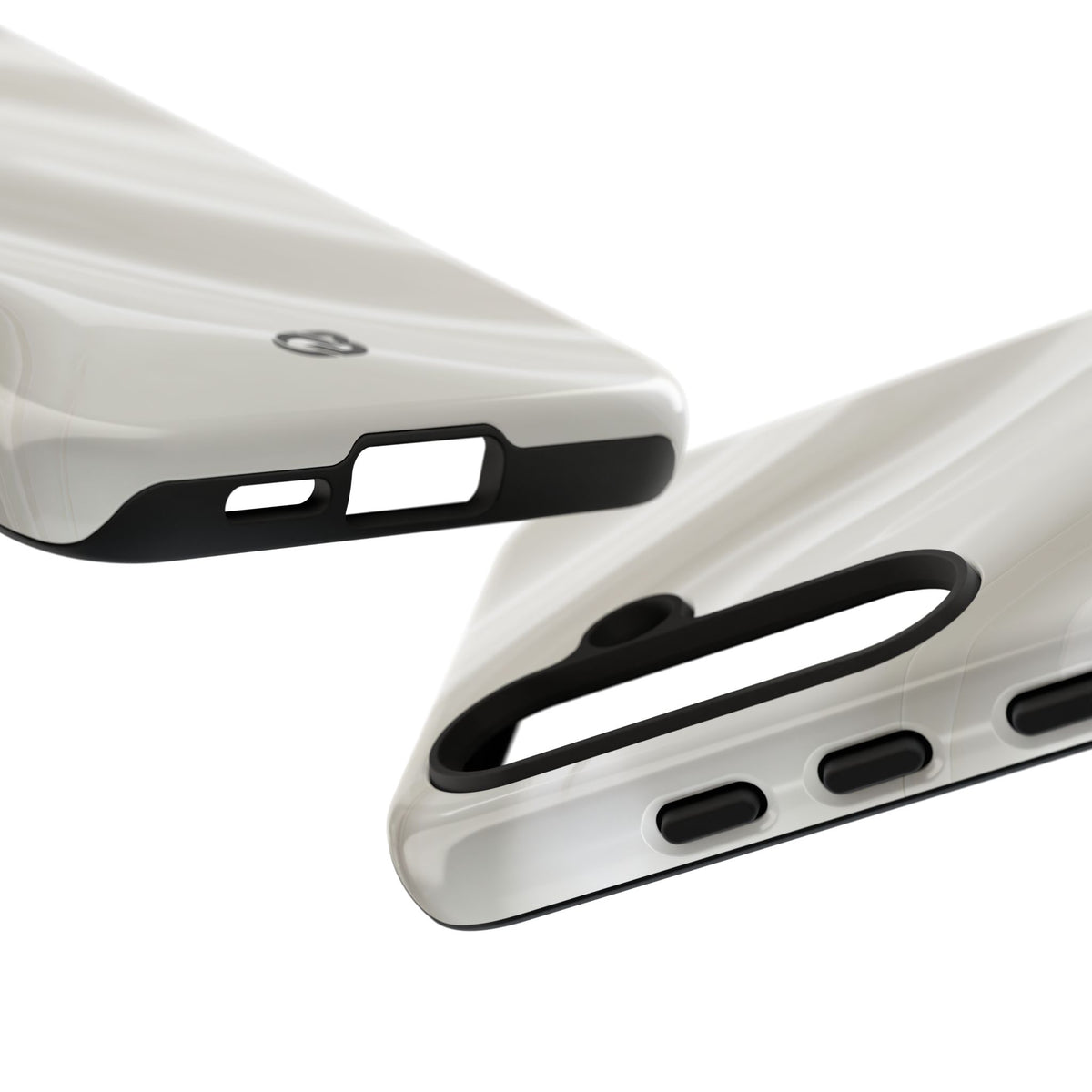 Liquid Enamel Fold · Tough Phone Case for Samsung · White