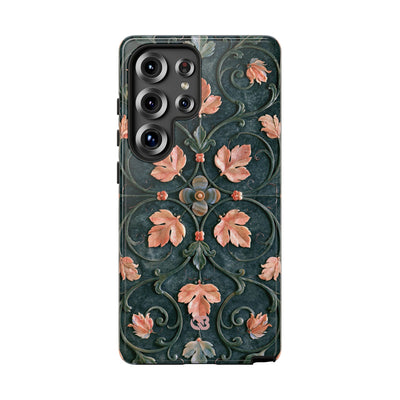 Florentine Rose Arabesque · Tough Phone Case for Samsung · Green