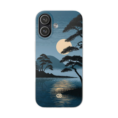 Blue Lite Phone Case for iPhone - Midnight Kyoto Pine