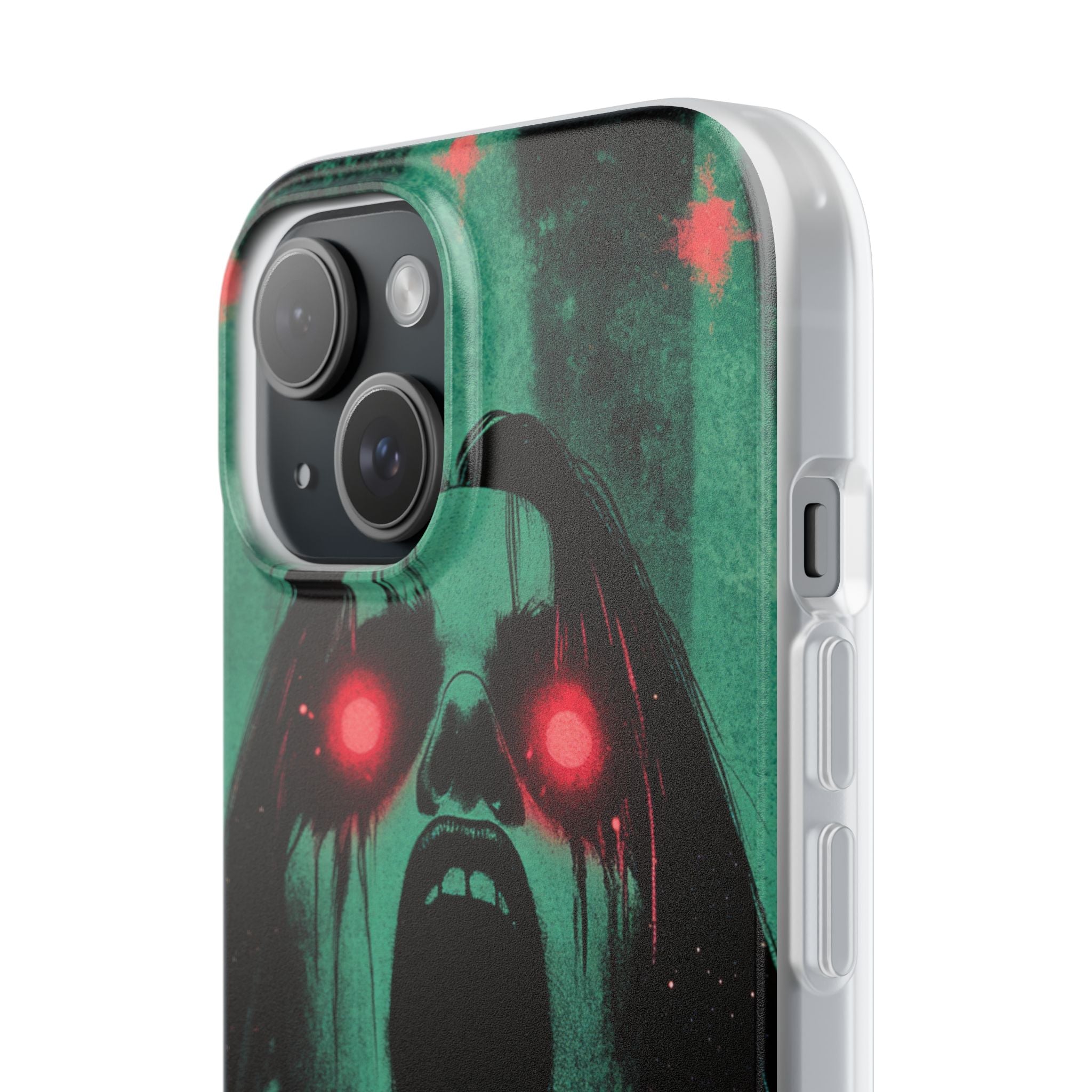 Crimson Emerald Scream · Soft Phone Case for iPhone