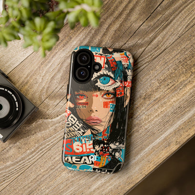 Shibuya Street Collage · Tough Phone Case for iPhone · Red