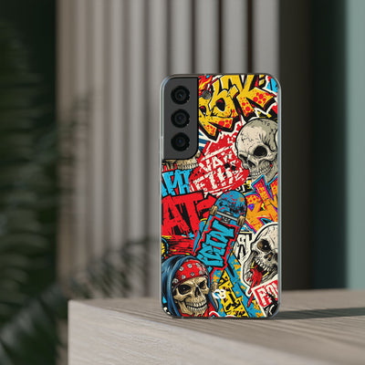 Skate Skull Riot · Lite Phone Case for Samsung · Red