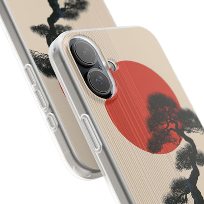 Beige Lite Phone Case for iPhone - Kyoto Crimson Pine