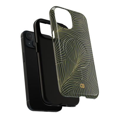 Green Tough 2.0 Magsafe Phone Case for iPhone - Dark Olive Plume