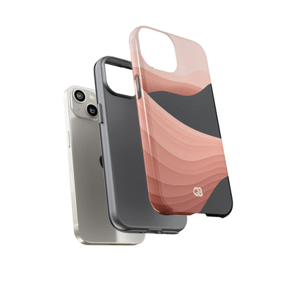 Pink Tough Phone Case for iPhone - Dune Shadow Layers
