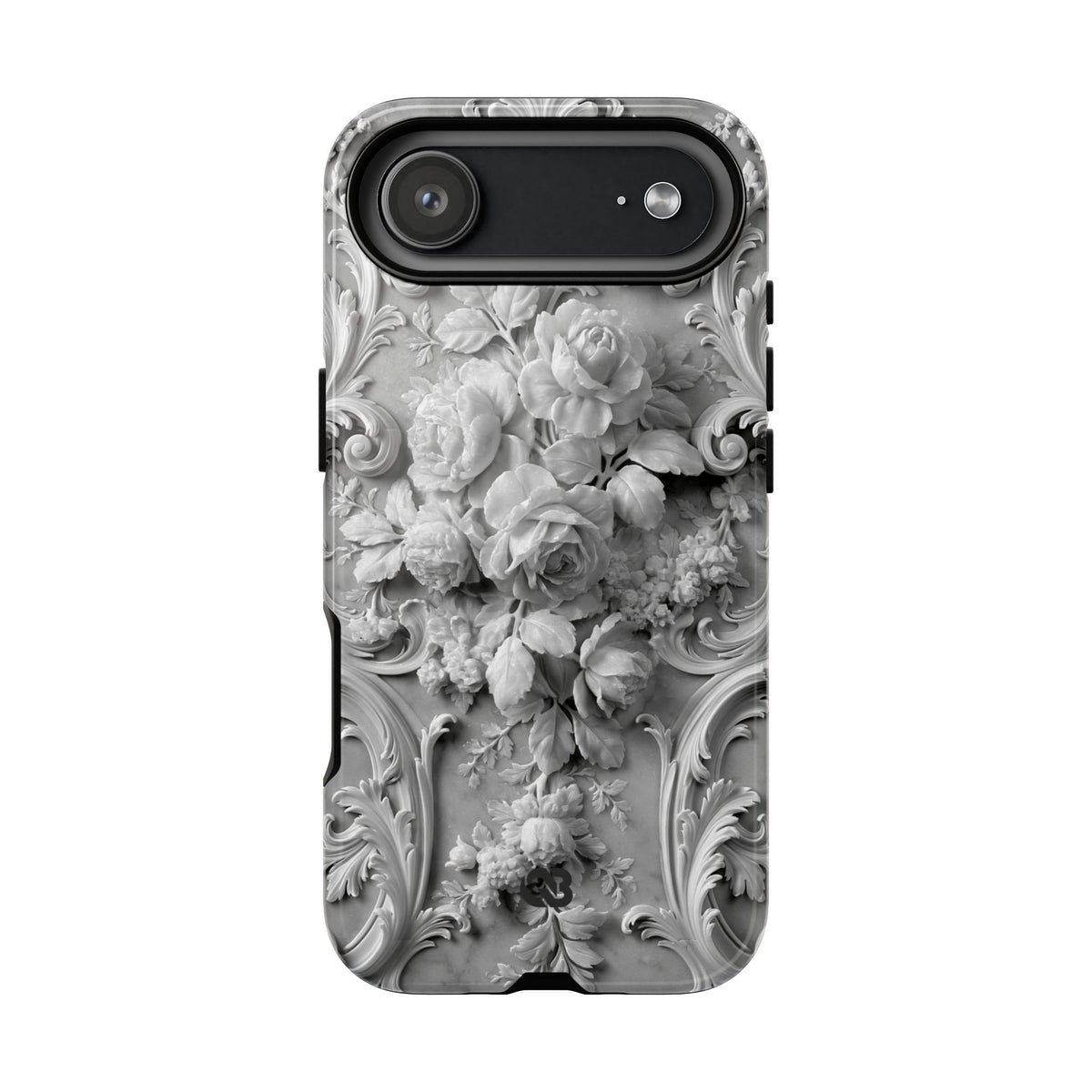 Rococo Marble Rose · Tough Phone Case for iPhone · White
