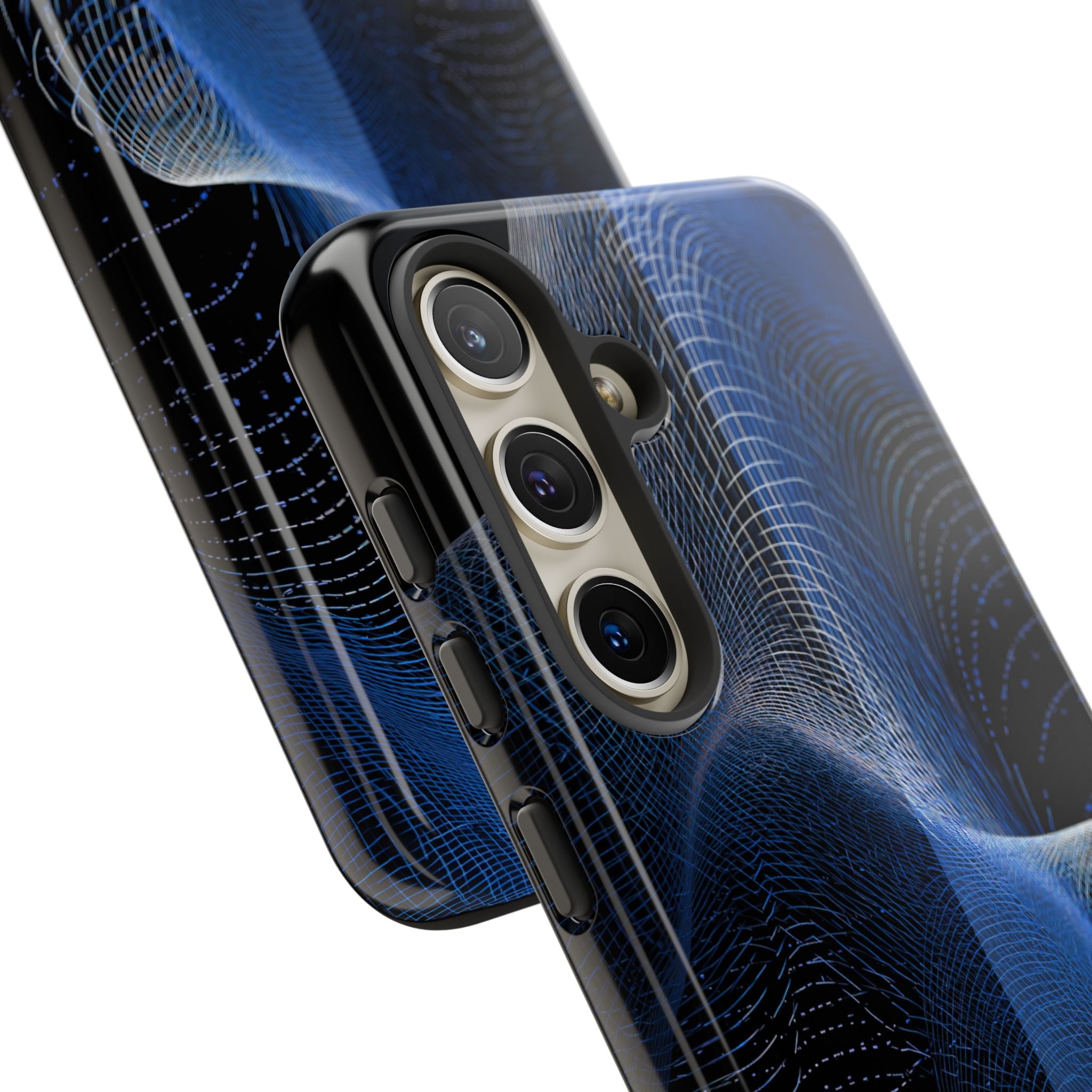 Blue Tough Phone Case for Samsung - Electric Blue Flux