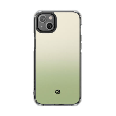 Green Impact MagSafe Phone Case for iPhone - Bone Sage Fade
