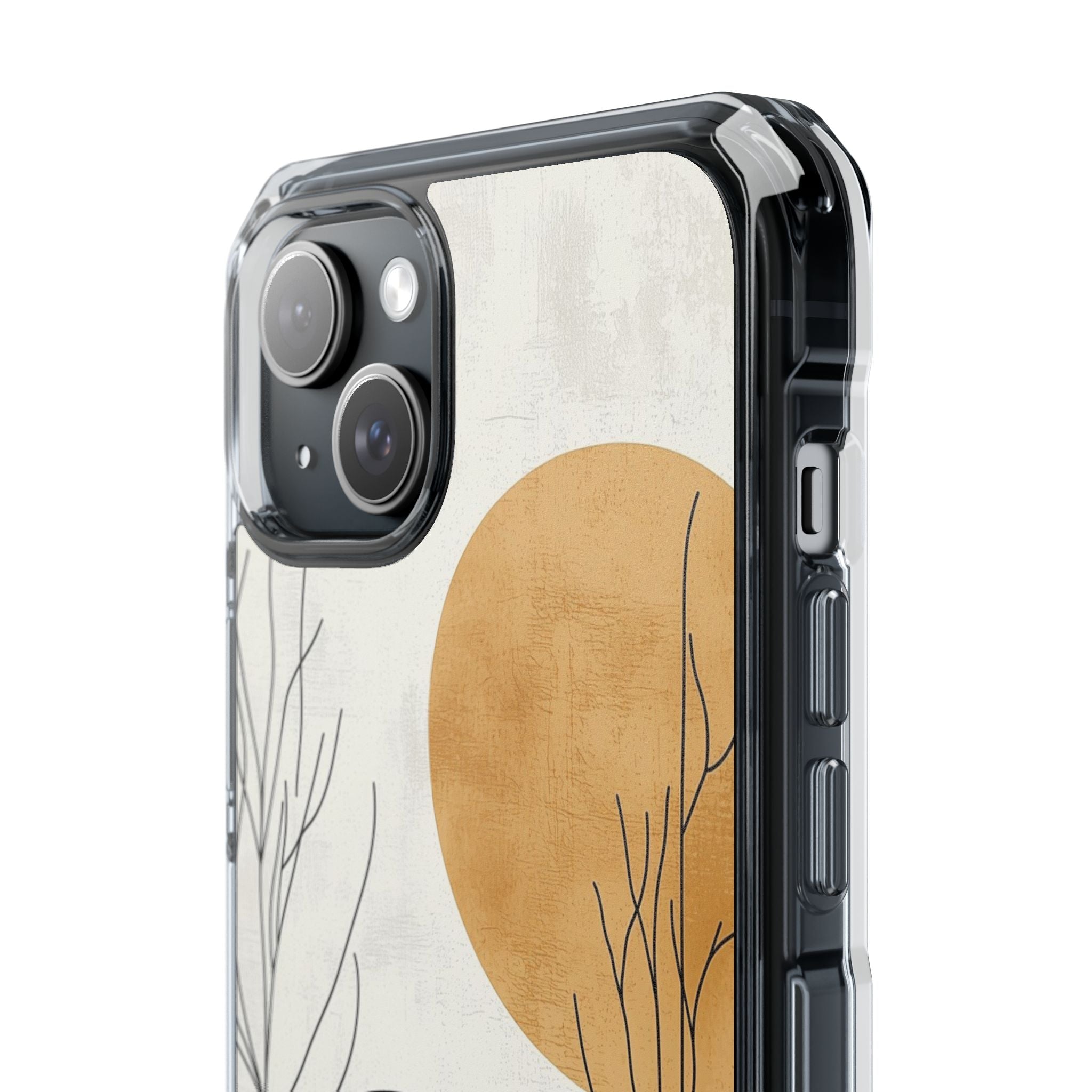 Orange Halo iPhone 15 Plus Cover - Impact