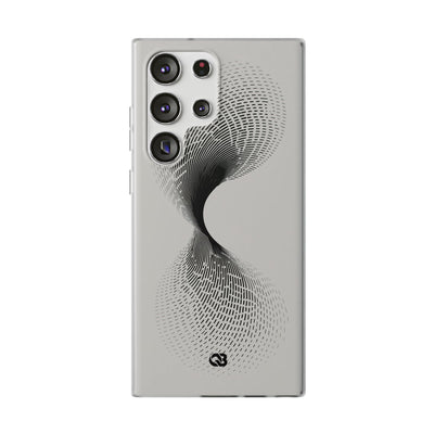 White Lite Phone Case for Samsung - Linear Torsion Grid