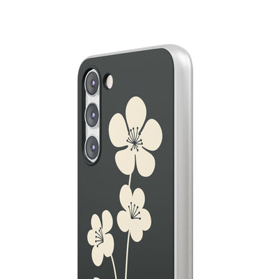 Black Lite Phone Case for Samsung - Obsidian Cream Bloom
