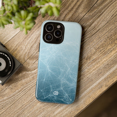 Teal Tough Phone Case for iPhone - Arctic Digital Nexus