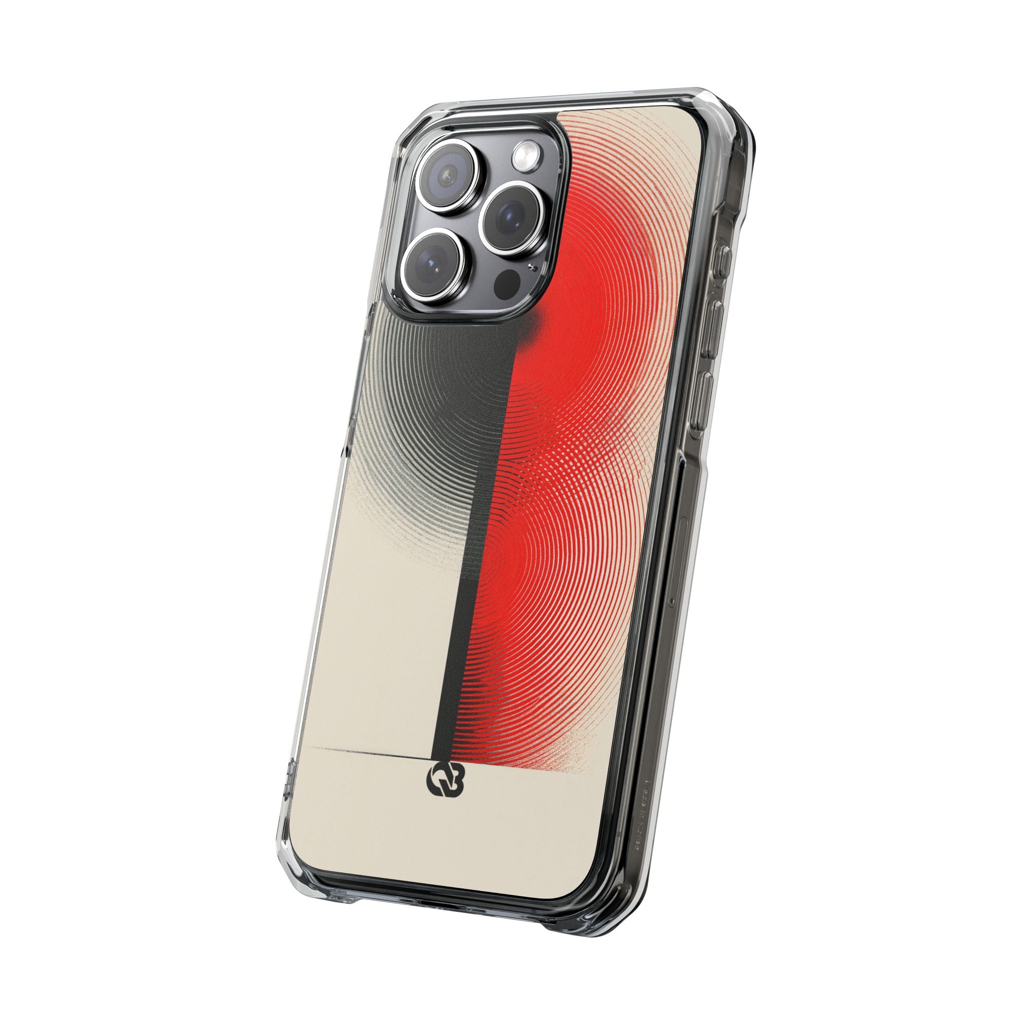 Red Impact MagSafe Phone Case for iPhone - Split Signal Red