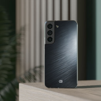 Grey Lite Phone Case for Samsung - Charcoal Brushed Steel