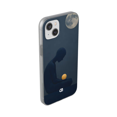 Obsidian Lunar Orb · Soft Phone Case for iPhone