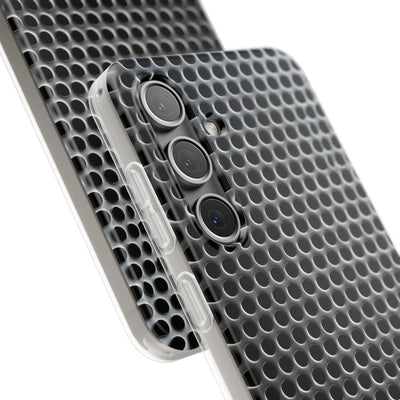 Silver Lite Phone Case for Samsung - Brutalist Steel Mesh