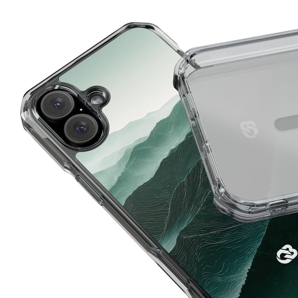 Alpine Mist · Clear Impact Magnetic Phone Case for iPhone · Green