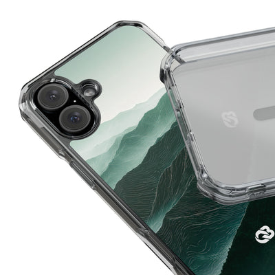 Alpine Mist · Clear Impact Magnetic Phone Case for iPhone · Green