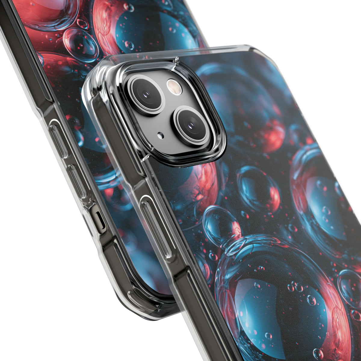 Aqua Gel Spheres · Clear Impact Magnetic Phone Case for iPhone · Blue