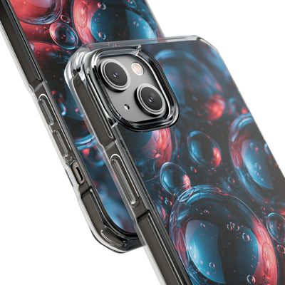 Aqua Gel Spheres · Clear Impact Magnetic Phone Case for iPhone · Blue