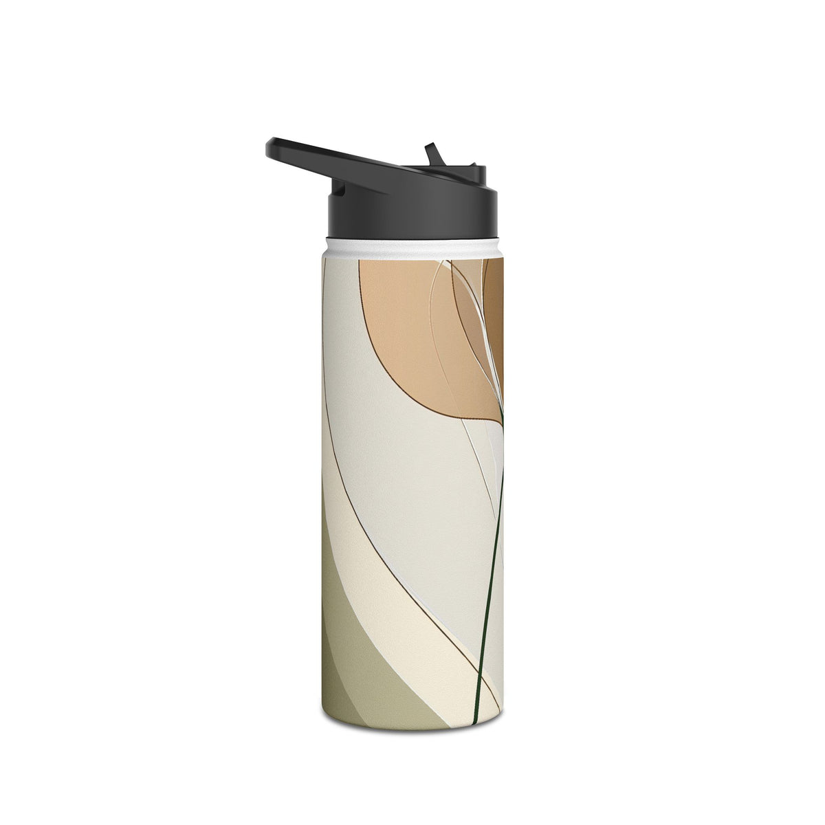 Translucent Petal Contour · Insulated Water Bottle · Beige
