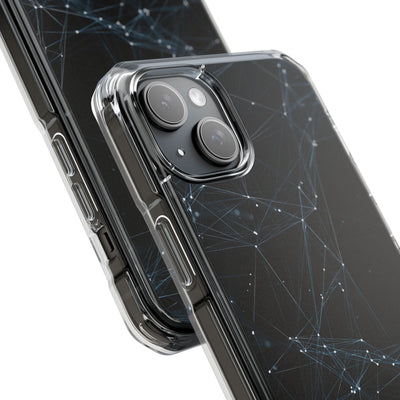 Black Impact MagSafe Phone Case for iPhone - Arctic Neural Mesh