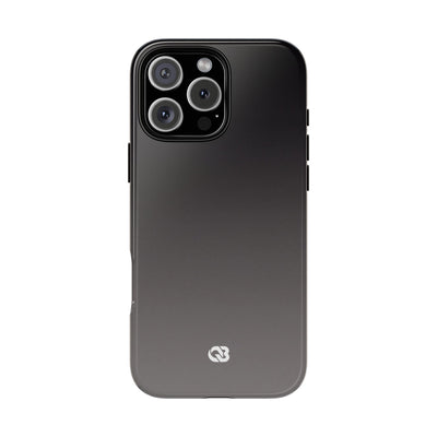Grey Tough Phone Case for iPhone - Obsidian Ash Fade