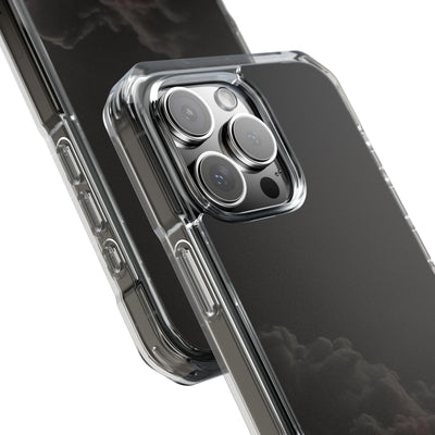 Crimson Fog Void · Clear Impact Magnetic Phone Case for iPhone ·  Black