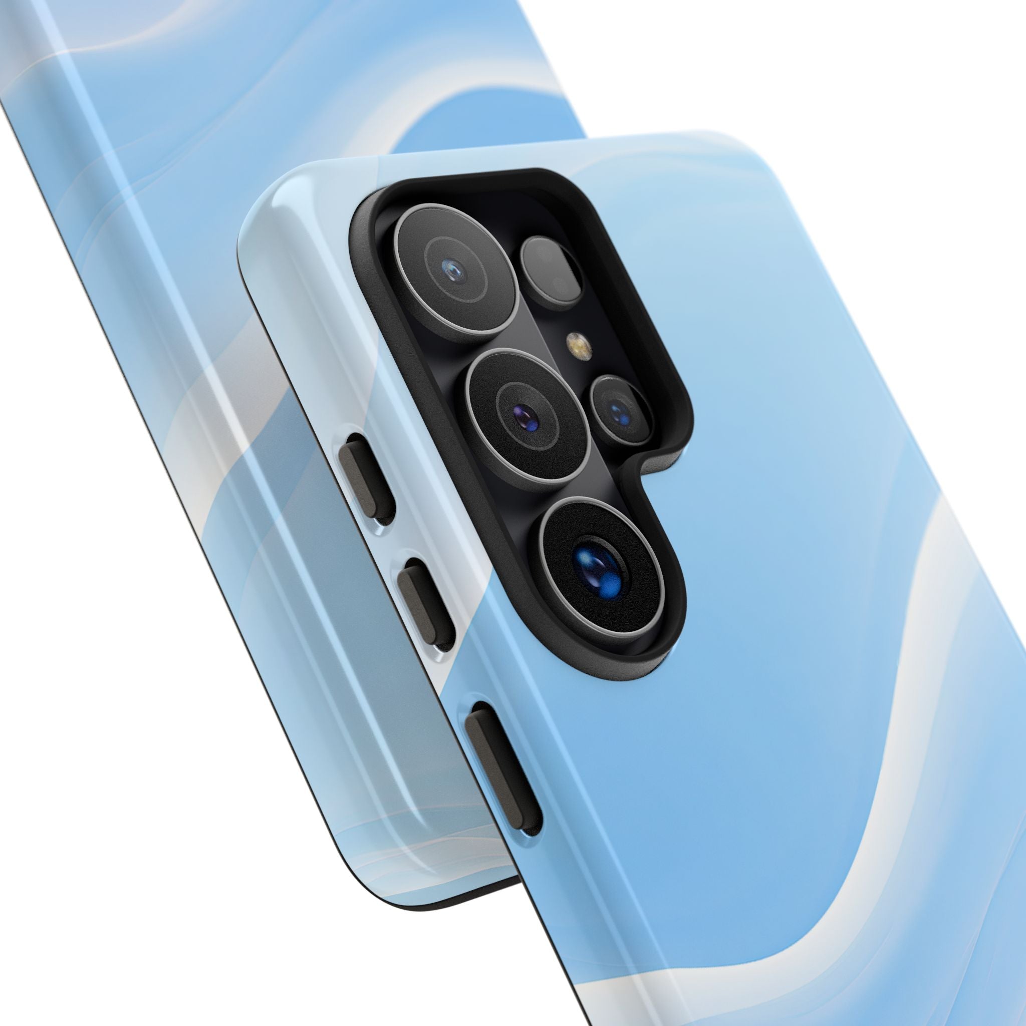 Blue Tough Phone Case for Samsung - Glacial Blue Silk