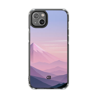 Alpine Twilight · Clear Impact Magnetic Phone Case for iPhone ·  Pink