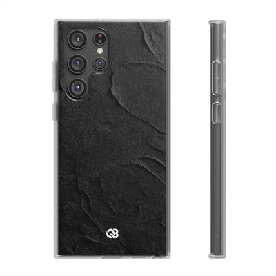 Obsidian Stucco Relief · Lite Phone Case for Samsung · Black