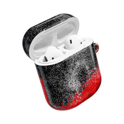 Crimson Noir Drip · Hard Case for AirPods & AirPods Pro · Black