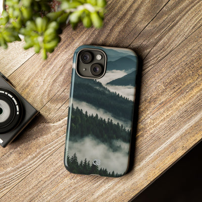 Misty Pine Peaks · Tough Phone Case for iPhone