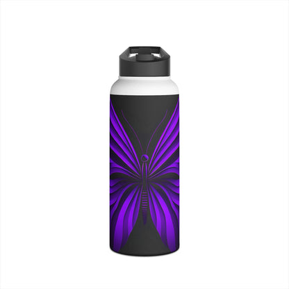 Neon Butterfly - Stainless Steel Water Bottle