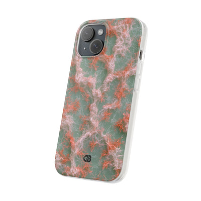 Coral Pixel Matrix · Lite Phone Case for iPhone ·  Green
