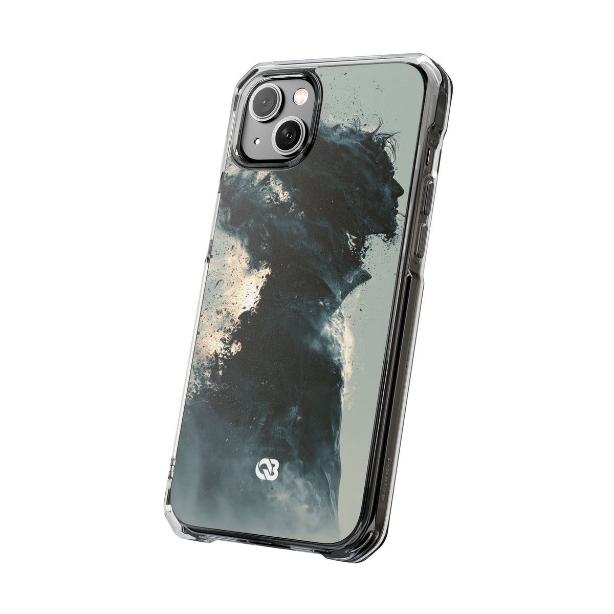 Ashen Dissolution · Clear Impact Magnetic Phone Case for iPhone ·  Black