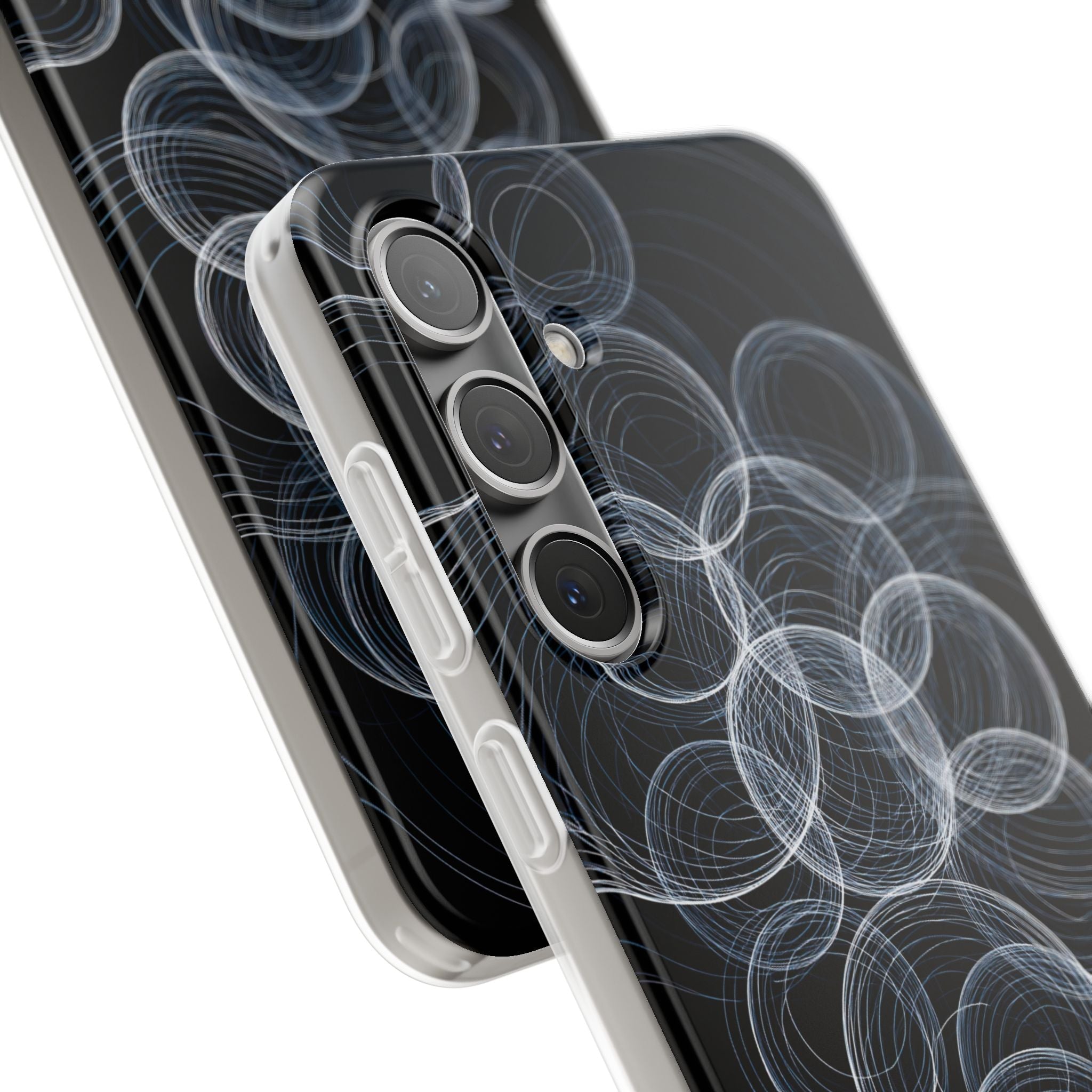 Black Lite Phone Case for Samsung - Frosted Ring Matrix