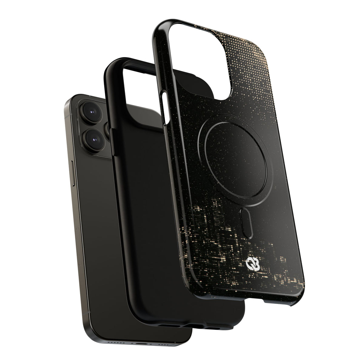 Lunar Metropolis Nocturne · Tough 2.0 Magnetic Phone Case for iPhone · Black