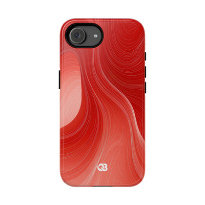 Crimson Dunes · Tough Phone Case for iPhone · Red