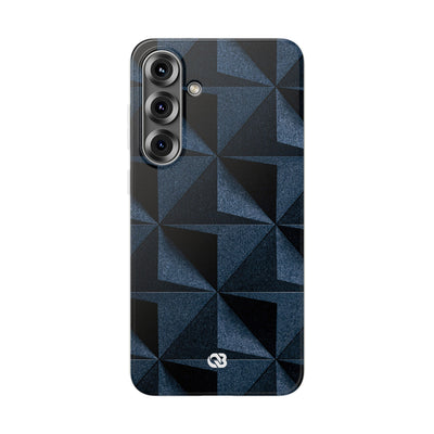 Blue Lite Phone Case for Samsung - Indigo Basalt Facets