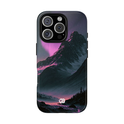Arctic Aurora Summit · Tough Phone Case for iPhone · Black