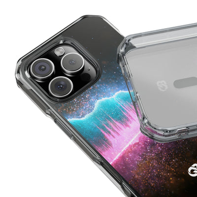 Digital Frequency · Clear Impact Magnetic Phone Case for iPhone · Pink