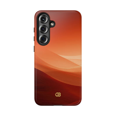 Orange Tough Phone Case for Samsung - Crimson Dune Gradient