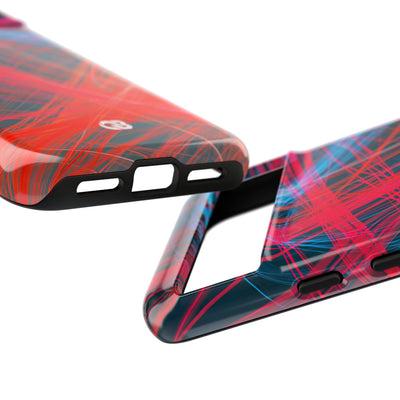 Neon Fiber Stream · Tough Phone Case for Pixel ·  Red